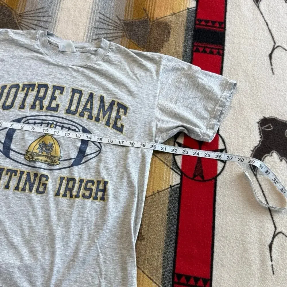 Vintage 90s Men’s Notre Dame Fighting Irish Football Champion T-Shirt Large - Picture 8 of 9